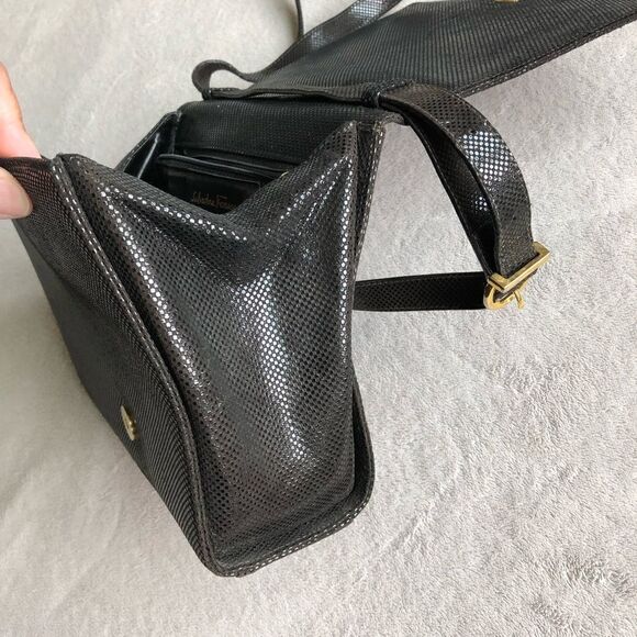 Vintage Salvatore Ferragamo Leather Shoulder Bag - Picture 4 of 16